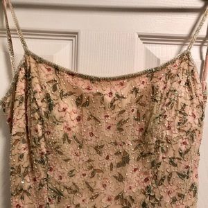 Vintage Beaded, Silk Gown